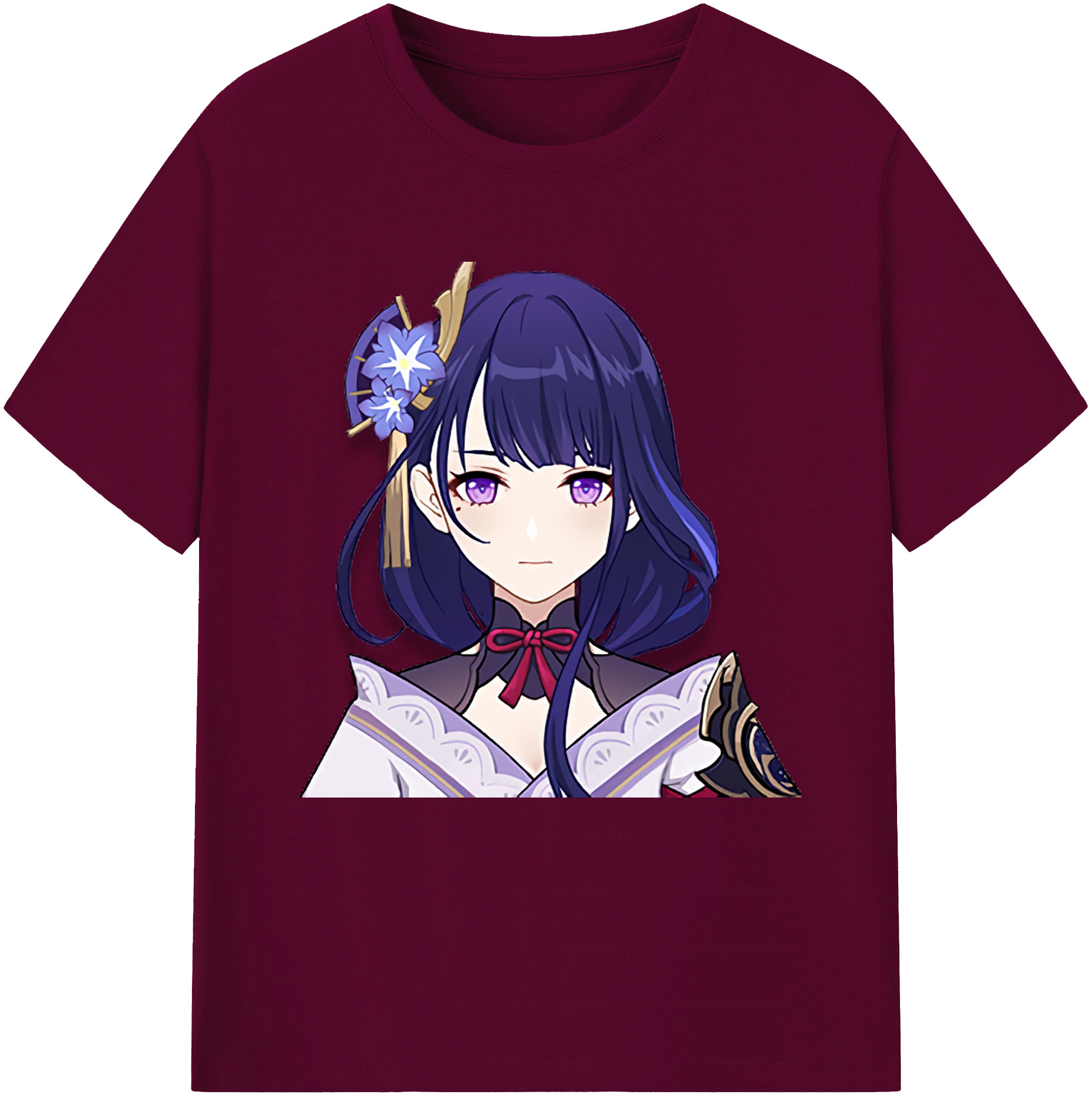 げんし神 雷電将軍 らいでんしょうぐん genshin Raiden Shogun レディースカジュアルプリントTシャツ（綿100％）